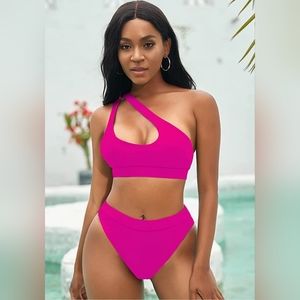 Womens Cutout High Waist Bikini